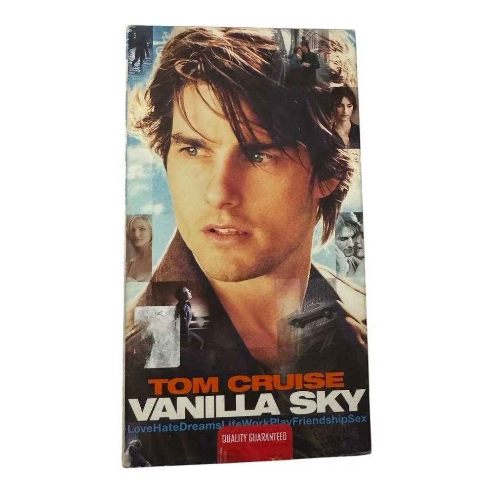 Vanilla Sky VHS Tape Tom Cruise Penelope Cruz Cameron Diaz Widescreen Former